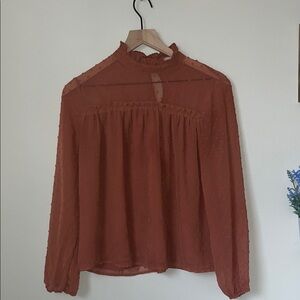 Elegant Rust Blouse